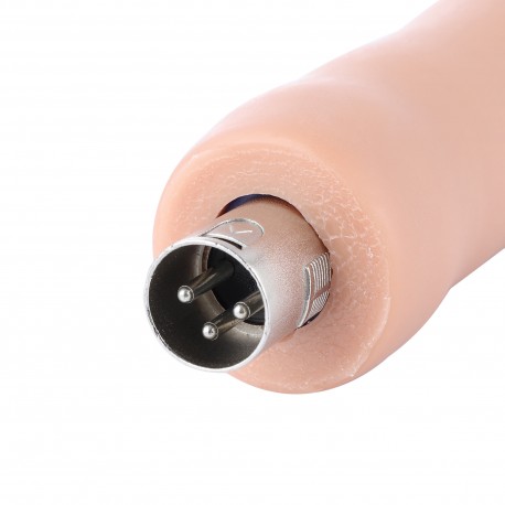 Gode ​​Auxfun Smooth TPE avec quille intégrée, connecteur 3XLR / raccords 3 broches