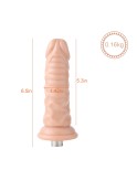Auxfun Veins TPE-Dildo mit 3XLR-Anschluss / 3-Pin-Aufsätzen