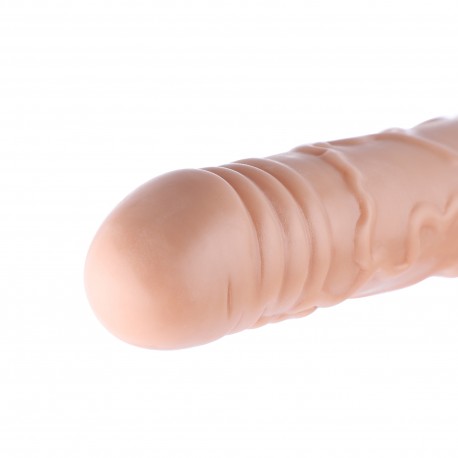 Auxfun Veins rings TPE dildo with 3XLR Connector/ 3 Pin Attachments