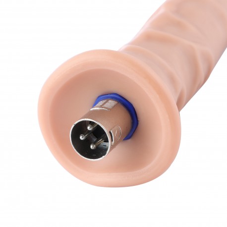 Auxfun ekstra lange vener med fleksibelt rør TPE-dildo med 3XLR-forbindelse/ 3-bens vedhæftede filer