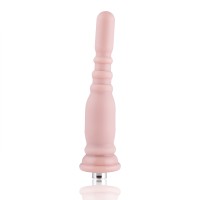 Hismith 6.8" (17.3 cm) Dual Layered Silicone Dildo with Lifelike Scrotum, Glans and Shaft