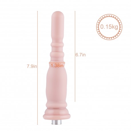 Auxfun Silikondildo mit 3XLR-Anschluss / 3-Pin-Anschlüssen