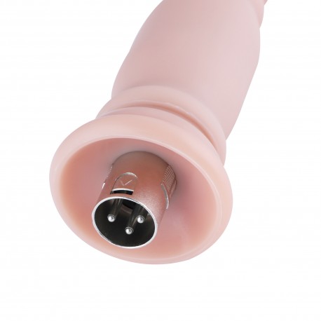 Auxfun Silikondildo mit 3XLR-Anschluss / 3-Pin-Anschlüssen