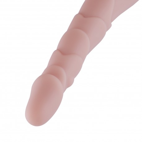 Auxfun silikondildo med 3XLR-kontakt/ 3-stiftsfästen