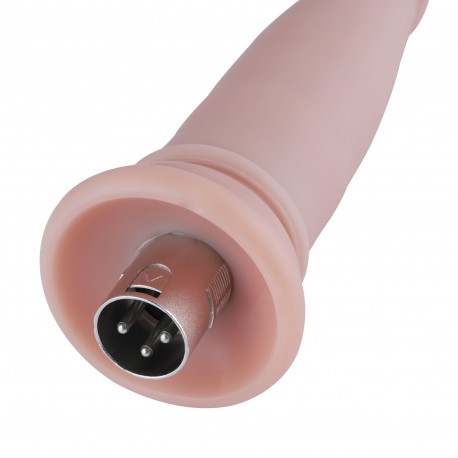 Auxfun silikondildo med 3XLR-kontakt/ 3-stiftsfästen