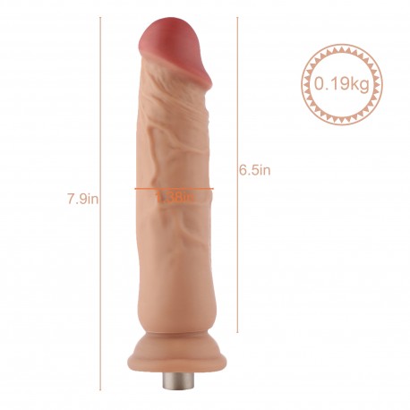 Gode Auxfun extra long avec tuyau flexible TPE avec connecteur 3XLR 3 broches
