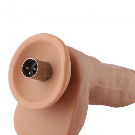 Auxfun Extra Length z elastycznym wibratorem TPE ze złączem 3XLR / 3 pinami