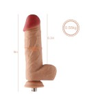 Auxfun Extra Length with Flexible Pipe TPE dildo with 3XLR Connector/ 3 Pin Attachments Auxfun Extra Length with Flexible Pipe TPE dildo with 3XLR Connector/ 3 Pin Attachments