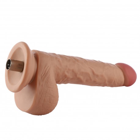 Gode Auxfun extra long avec tuyau flexible en TPE avec connecteur 3XLR / attaches à 3 broches