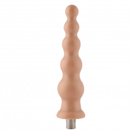 Gode TPE aux perles anales Auxfun avec connecteur 3XLR / attaches à 3 broches