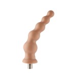 Consolador de TPE con cuentas anales Auxfun con conector 3XLR/accesorios de 3 pines