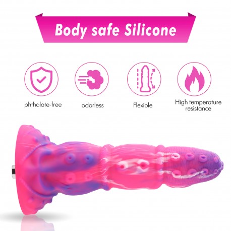 Hismith Anal leketøy for HiHismith Ophicone Silikon Dildo med KlicLok Connector