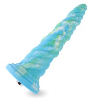 Hismith 10,12 Zoll Ahlenform gemischte Farben Silikondildo mit Kliclok-Anschluss