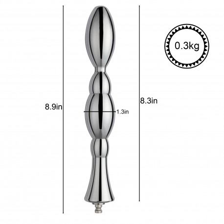 Hismith 8,48 Zoll Analdildo mit Metallperlen
