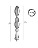 Hismith 8.48” Smooth Aluminium Metal Bead Anal Dildo
