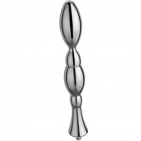 Dildo anale Hismith da 8,48 pollici con perline di metallo