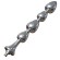 Gode anal en perles de métal Hismith 8,5"