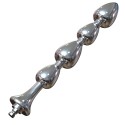 Gode anal en perles de métal Hismith 8,5"