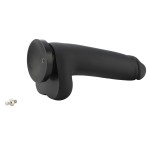 Hismith 11.4" (29 cm) Black Thick Silicone Dildo with Smooth Surface