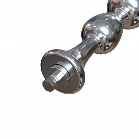 Hismith 8,43 "Metalen Kralen Anale Dildo