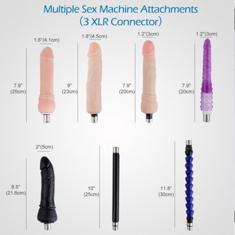 Hismith Affordable Automatic Fucking Machine For Anal Sex with 5 3XLR Dildos
