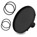 Adaptador de ventosa Hismith para consoladores sin succión, con 2 pares de bandas de goma (versión 3XLR)