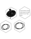 Hismith sugekopadapter til ikke-sugende dildoer, med 2 par gummibånd (3XLR-version) Hismith sugekopadapter til ikke-sugende dildoer, med 2 par gummibånd (3XLR-version)