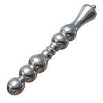 Hismith 8.2" Slim Metal Anal Dildo with Round Beads Hismith 8.2" Slim Metal Anal Dildo with Round Beads