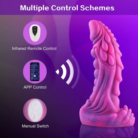 Vibrating Dildo  Wildolo APP/Remote/Key 3 in 1 Control Anal Dildo