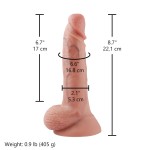 Hismith 8.7" Silicone Dual Density Dildo with Lifelike Texure & Veins Hismith 8.7" Silicone Dual Density Dildo with Lifelike Texure & Veins