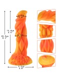 Hismith 8.7" (22.1 cm) Black Realistic Silicone Dildo for Kliclok System