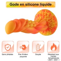 Hismith 8.7" (22.1 cm) Black Realistic Silicone Dildo for Kliclok System
