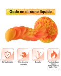 Hismith 8.7" (22.1 cm) Black Realistic Silicone Dildo for Kliclok System