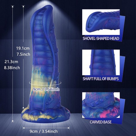 Wildolo 8.38" Monster Dildo Dildo realistico in silicone con ventosa per il gioco a mani libere