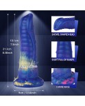 Gode réaliste en silicone Wildolo 8.38" Monster Dildo avec ventouse pour jeu mains libres