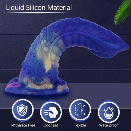 Realistic Silicone Dildo Wildolo 8.38" Monster Dildo with Suction Cup for Hands- Free Play