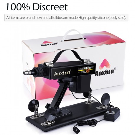 Auxfun-seksmachine voor vrouwenplezier met 3XLR-zuignapadapter