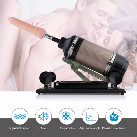 Hismith Supermatic Sex Machine for menn og kvinner, 3XLR Connector Thrust Machine for par