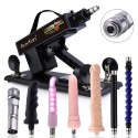 Auxfun Sex Machine Love Machine, Auto Thrusting Dildo met 3 aansluitingen XLR met 7 accessoires