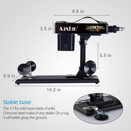 Auxfun Sex Machine Love Machine, Auto Thrust Dildo Con 3 Connector XLR Con 7 Tillbehör