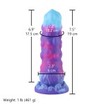 Hismith 7.5" (19 cm) Silicone Fantasy Dildo with Raised Bumps & Removable Kliclok