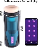 Hismith Male Masturbator, Thrusting Stroker with APP for Intelligent Interaction, Sync with Hismith Sex Devices