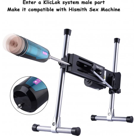 Thrusting Masturbation Cup with 9 Frequency Vibration for Hismith Premium Sex Machine with KlicLok System