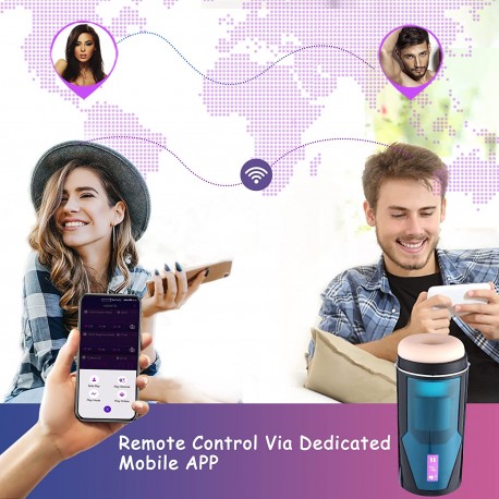 Thrusting Masturbation Cup with 9 Frequency Vibration for Hismith Premium Sex Machine with KlicLok System