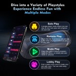 Sinloli APP Controlled 2-in-1 Male Masturbator with 10 Thrusting, Vibration Sucking Modes Pocket Stroker