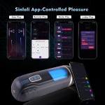 Sinloli APP Controlled 2-in-1 Male Masturbator with 10 Thrusting, Vibration Sucking Modes Pocket Stroker