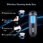Sinloli APP Controlled 2-in-1 Male Masturbator with 10 Thrusting, Vibration Sucking Modes Pocket Stroker