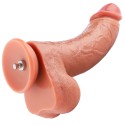 Hismith 9,8" dual-density silikondong, buet dildo med årer