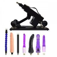 Automatic Sex Machine Multispeed Adjustable Thrusting with 8 Attachments Dildo Masturbator Adult Toy