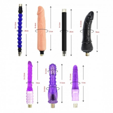 Automatic Sex Machine Multispeed Adjustable Thrusting with 8 Attachments Dildo Masturbator Adult Toy